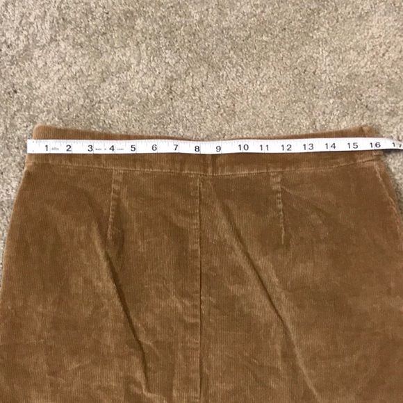 NWOT Banana Republic caramel Corduroy mini skirt - 6 - Picture 8 of 8